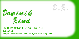 dominik rind business card